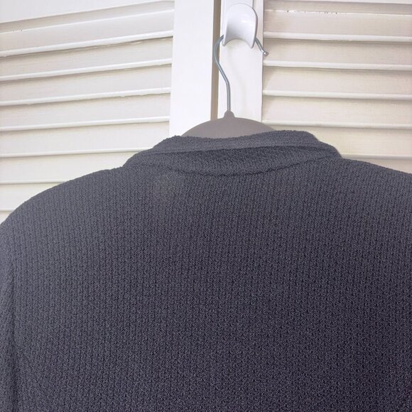 St. John Caviar women's black blazer textured 2 knit EUC - Picture 6 of 8